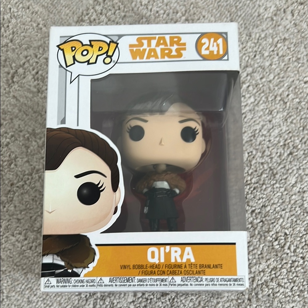 Funko Pop Star Wars Qi'ra Vinyl Figure - Black and Brown